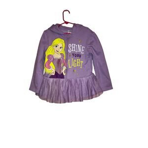 Disney Rapunzel Zip Up Hoodie Size 7/8